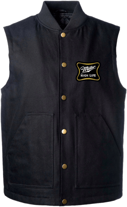 MGD Workwear Vest with Black-Gold Patch