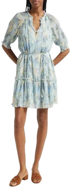 Dorrie Floral Print Tiered Dress