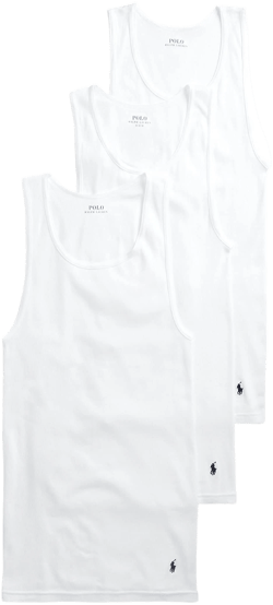 Polo Ralph Lauren Men's Classic Fit Cotton Tanks 3-Pack