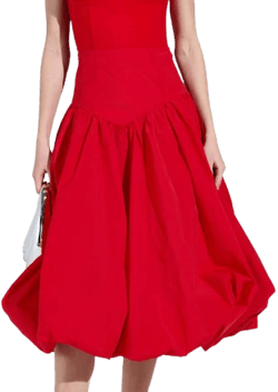 Akira I Found You Drop Waist Midi Skirt
