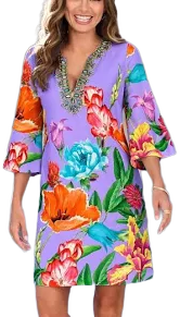 Boston Proper Gem Embellished Tunic Dress