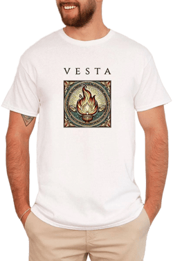 Vesta Roman Goddess Hearth Graphic T-Shirt