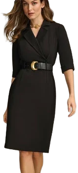 Donna Karan Women's Belted Sheath Dress