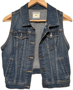 Old Navy Blue Denim Vest