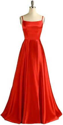 Zapaka Women's A-Line Backless Satin Prom Dress
