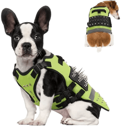 vest, Spiked dog vest, Wolf Proof Vest, Reflective Falcon Protective Vest With Tip, Falcon Vest With Strap And D-ring, Dog Detachable Dog Chest