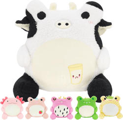 Super Soft Cute Kawaii Collectible Stuffed Animal Plush Toy (Cow)