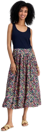 Tommy Hilfiger Women's Mixed Media Floral Dress