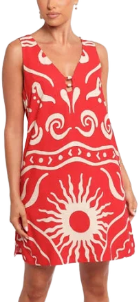 Petal & Pup Women's Giulia Sleeveless Cotton Mini Dress