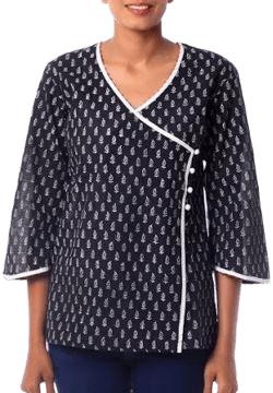 Floral Cotton Tunic Top