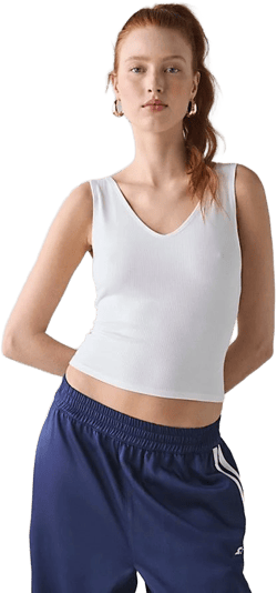 BDG Women's Vee Neck Tank Top