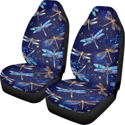 GePrint Dragonflies Print Car Front Seat Covers Set of 2 Pcs Auto Seat Cushion Covers for Women Men Universal Car Interior Accessories for SUV Van Trucks Sedan Dragonfly-add
