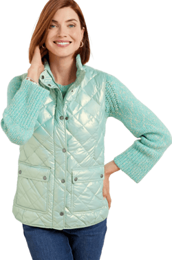 Talbots Women's Quilted Down Puffer Vest