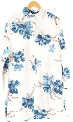 Kabayare Fashion Women's Modest Floral Tunic