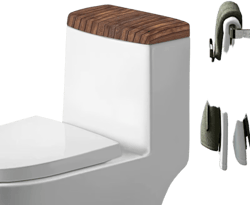 Buybai Wood Print Toilet Tank Lid Cover Green Toilt Tank Covers Washable Toilet Top Covers Absorbent Toilet Tank Cover Replacement Bathroom Decorative Universal Fit Green Wood