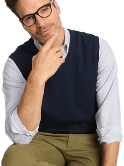 Lands' End Men's Fine Gauge Cotton Vest