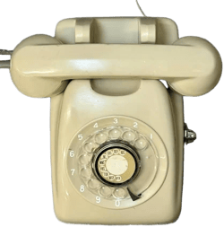 Retro Vintage Japanese Rotary Dial Home or Desk Telephone