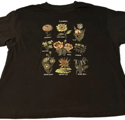 No Brand Floral Graphic Tee