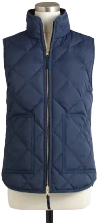 J. Crew Factory Jackets & Coats Navy Quilted Vest