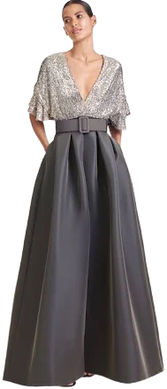 Sachin & Babi Simone Gown