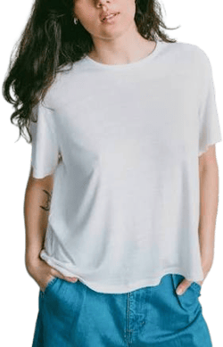 Regen Silk Noil Jersey Big Tee