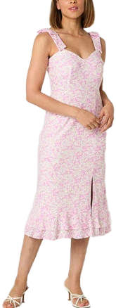 Ronni Nicole Women's Sleeveless Floral Fit + Flare Midi Dress