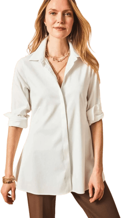 Chico's Women's No Iron Pocketed Tunic