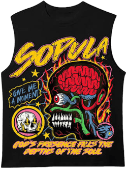 Hellstar-burning Soul Graphics Cotton Tank Top