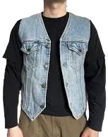 Levi Strauss Vintage 90s Sleeveless Trucker Jacket