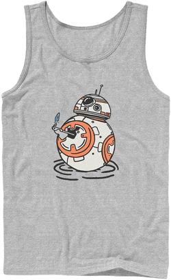 Star Wars The Rise of Skywalker BB-8 Lighter Tank Top