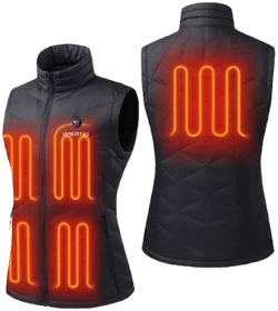 Women Venustas Lightweight Heated Down Vest with Battery Pack 90% Duck Down Electric Heated Vest for Winter Outdoor Hiking Skiing Camping