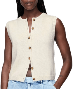 Gap Women's Cropped Cardigan Sweater Vest