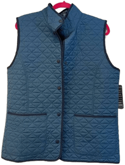Lands' End Blue Quilted Vest