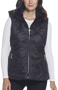 Gallery Women's Faux Shearling Reversible Vest