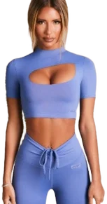 Bo and Tee Cut Out Sports Top