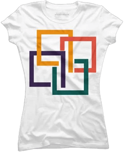 Design By Humans Modern abstract minimal geometric White Graphic