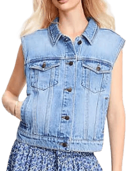 Loft Women's Denim Trucker Vest