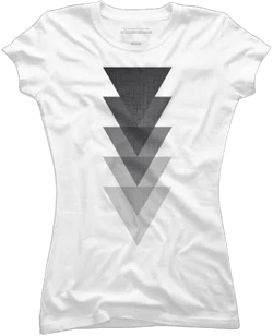 Design By Humans Abstract Minimalist Triangle Graphic T-Shirt