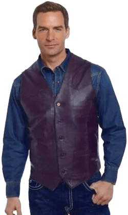 Cripple Creek Men's Button Front Lamb Vest