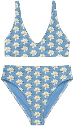 Magnolia Print Bikini