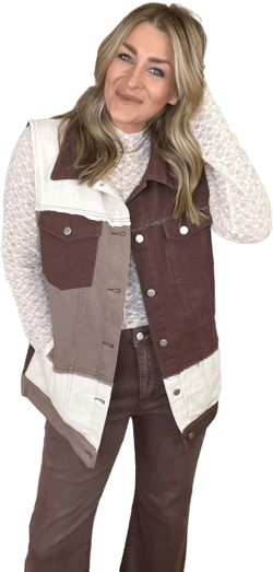 Denim Patch Vest