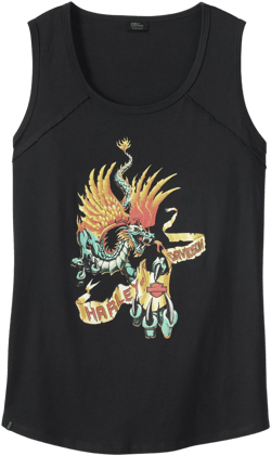 Harley-Davidson Women's Retro Dragon Muscle Tank Top