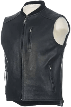 Men's Leather Motorcycle Vest