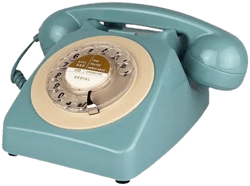 Blue Retro Phone