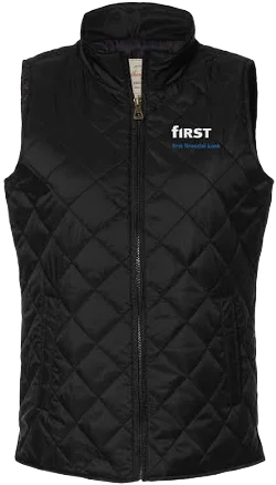First Financial Women's Vintage Diamond Quilted Vest