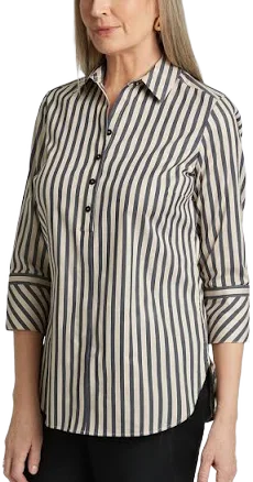 Madison Wrinkle Free No-Iron 3/4 Sleeve Tunic