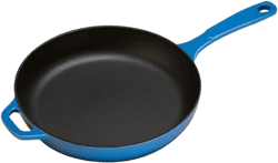 Lodge Color EC11S33 Enameled Cast Iron Skillet, Caribbean Blue, 11-inch