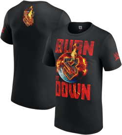 WWE Men's Seth Rollins Burn It Down T-Shirt