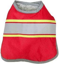 Top Paw Dog's Fur Lined Reflective Stripe Vest