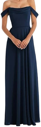 Off The Shoulder Full Length Gown